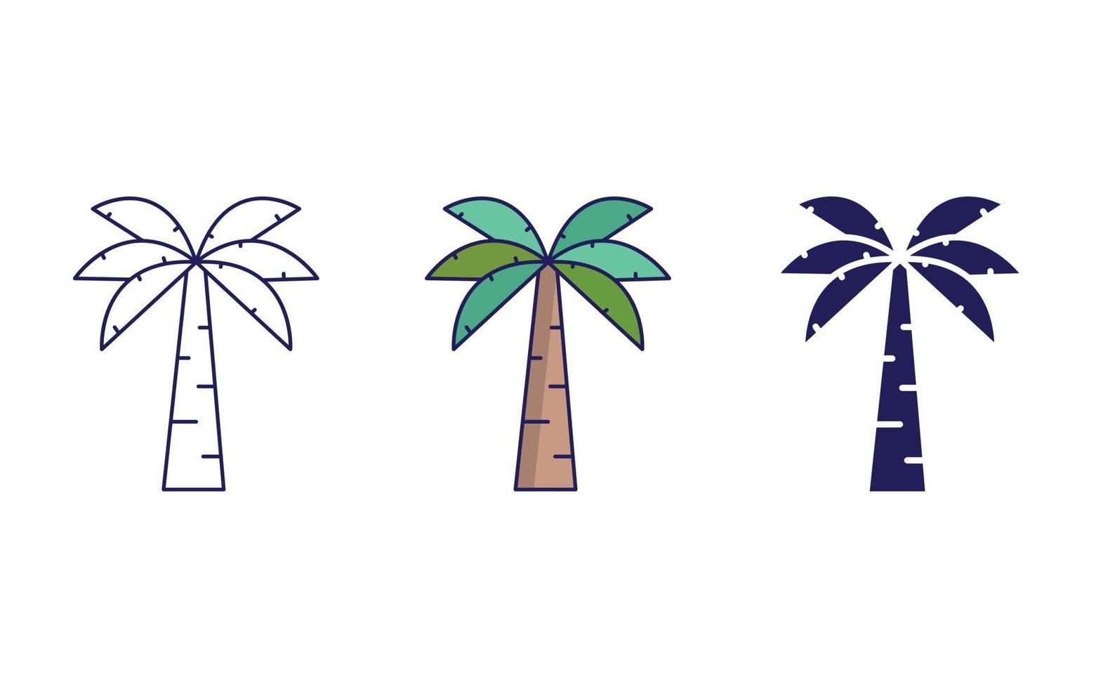 palm boom vector icoon