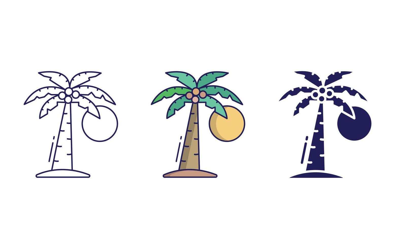 palm boom vector icoon