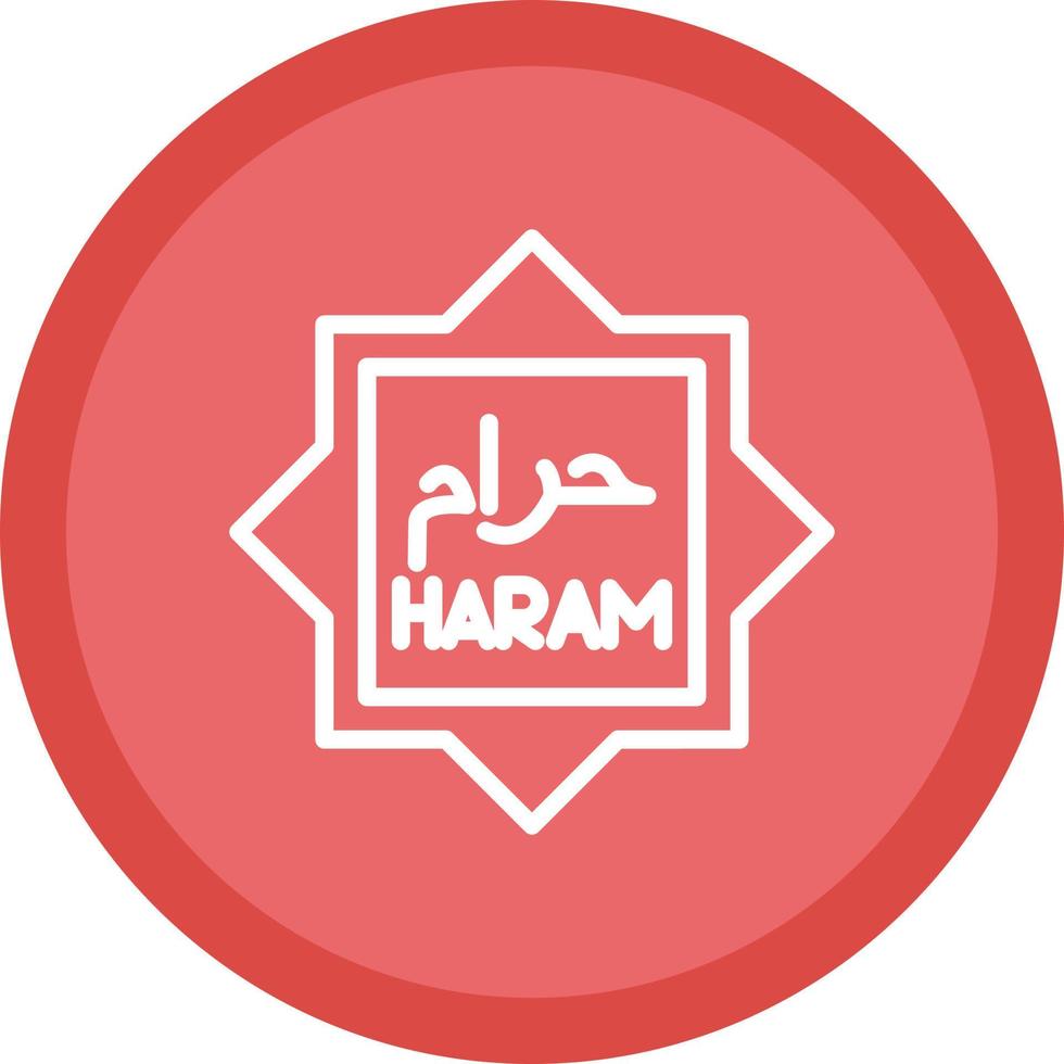 haram vector icoon ontwerp