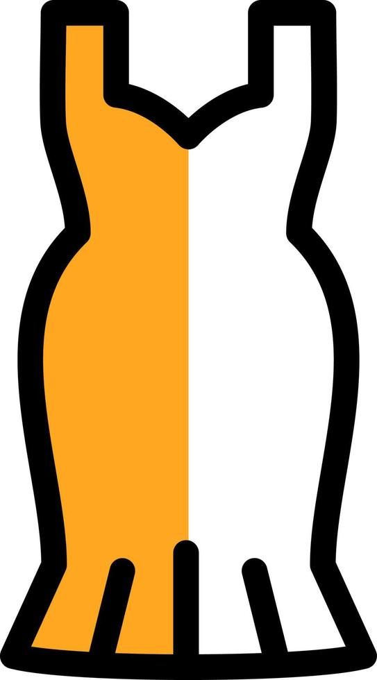 cocktail jurk vector icoon ontwerp