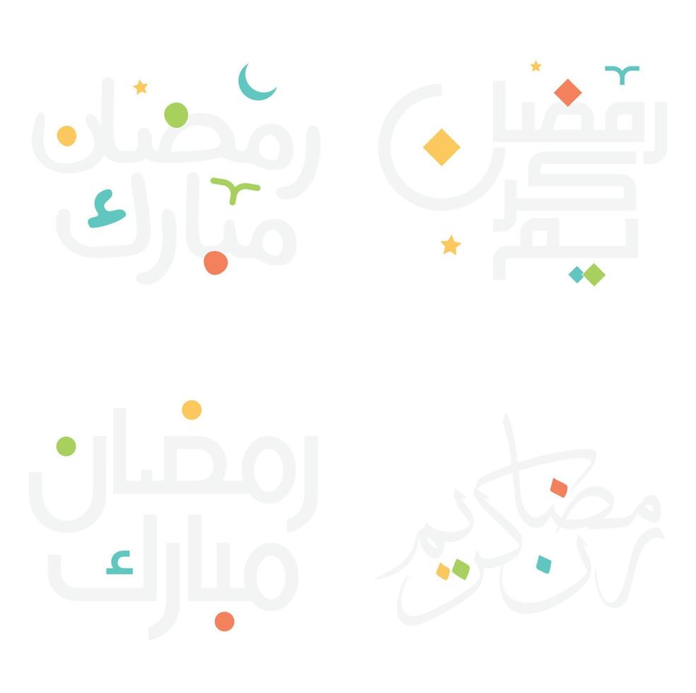 elegant Ramadan kareem vector illustratie met Islamitisch Arabisch schoonschrift ontwerp.