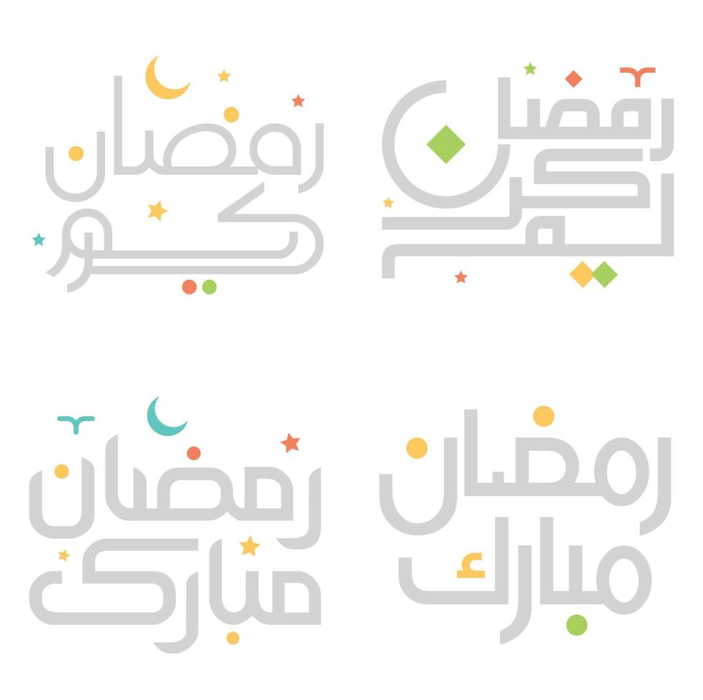 vector illustratie van Ramadan kareem Arabisch schoonschrift voor moslim feesten.