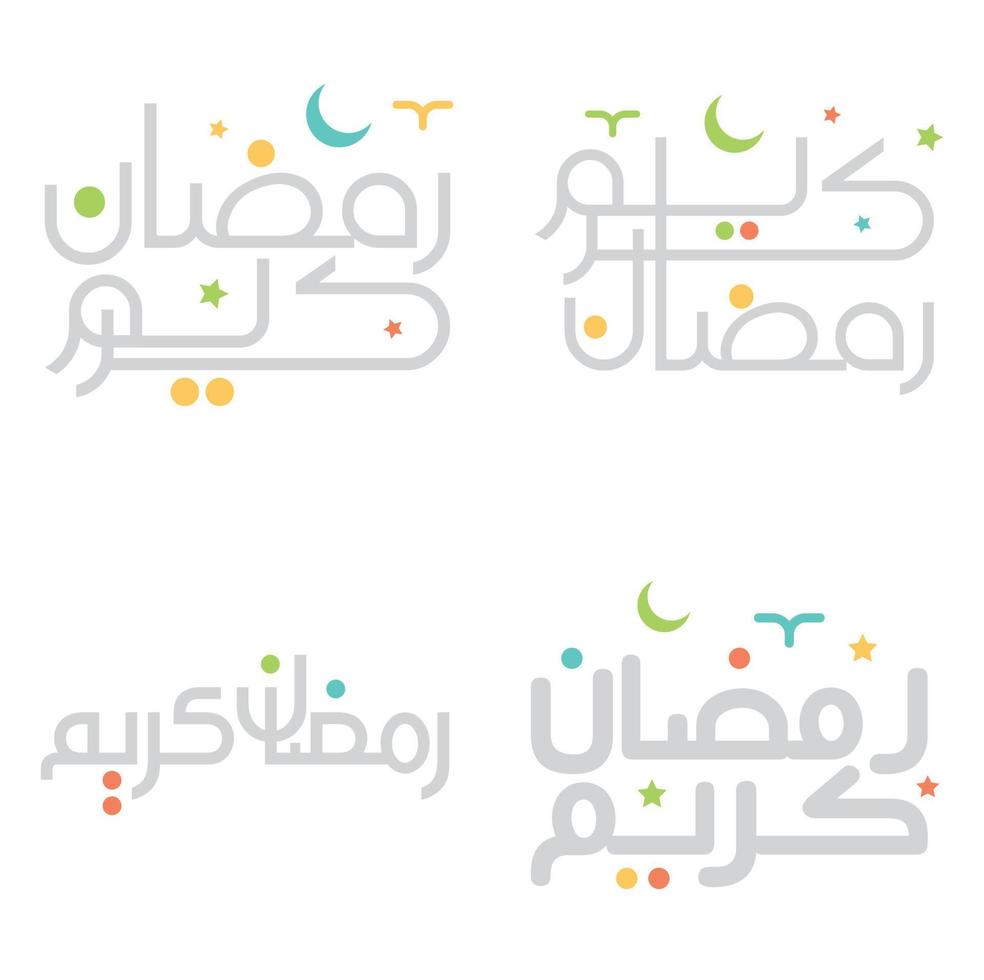 elegant Ramadan kareem Arabisch schoonschrift illustratie in vector formaat.