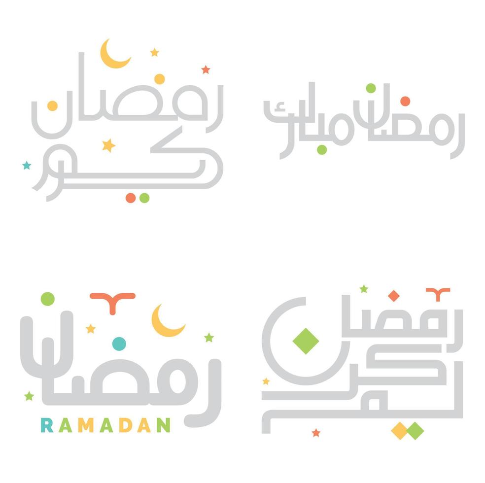elegant vector illustratie van Ramadan kareem met Islamitisch Arabisch kalligrafie.