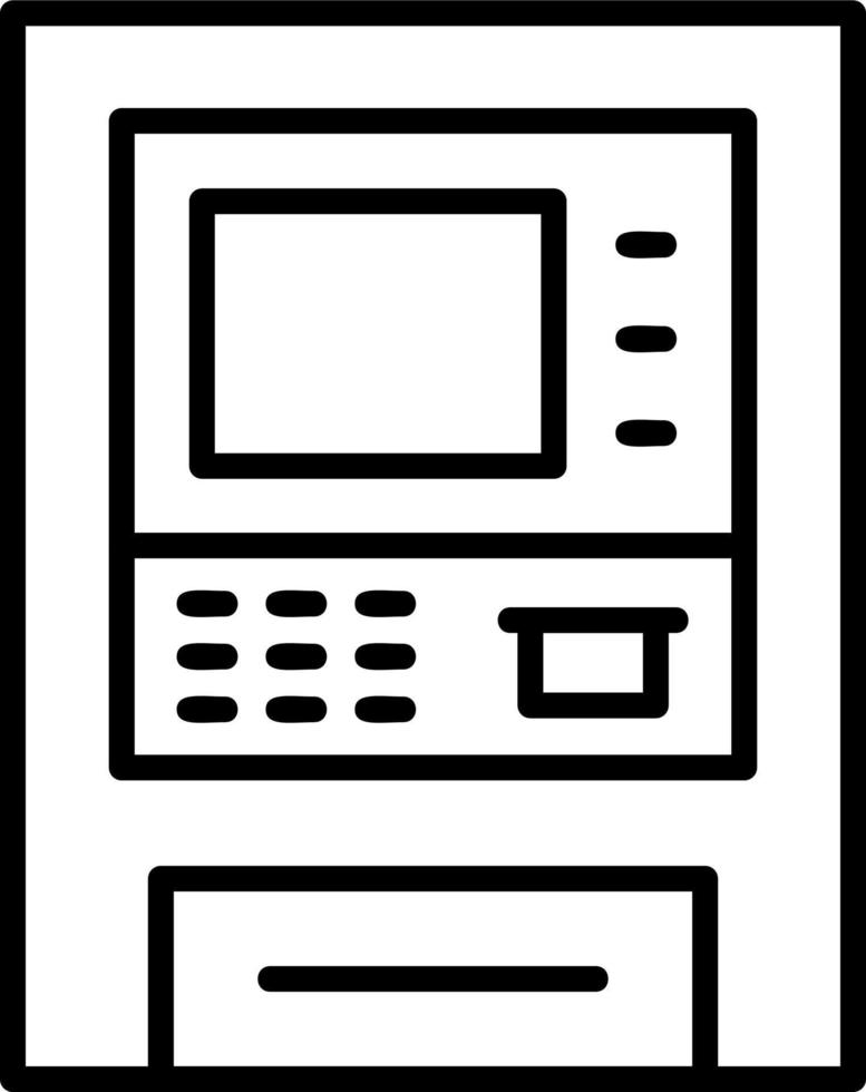 geldautomaat vector pictogram