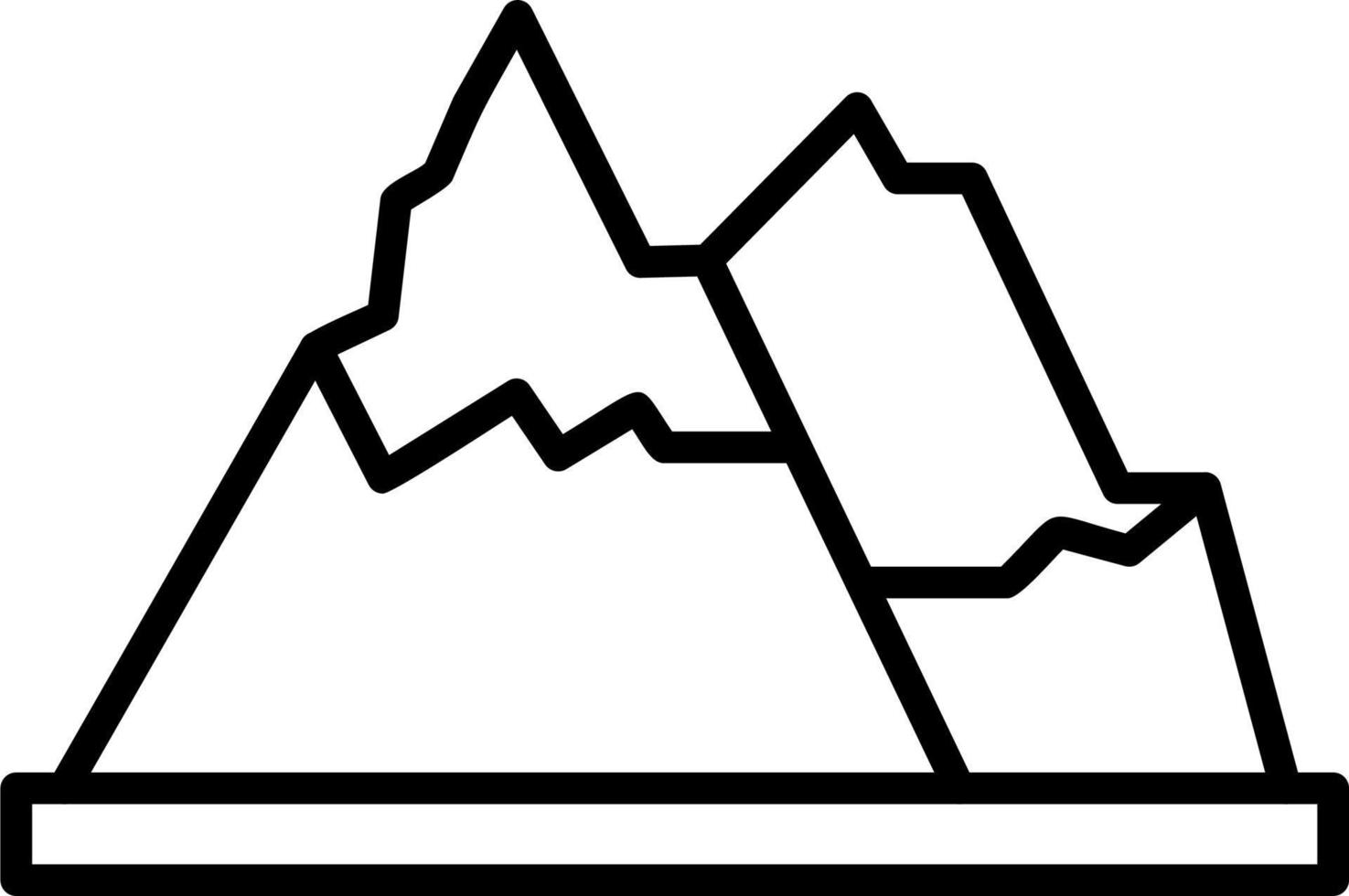 berg vector pictogram