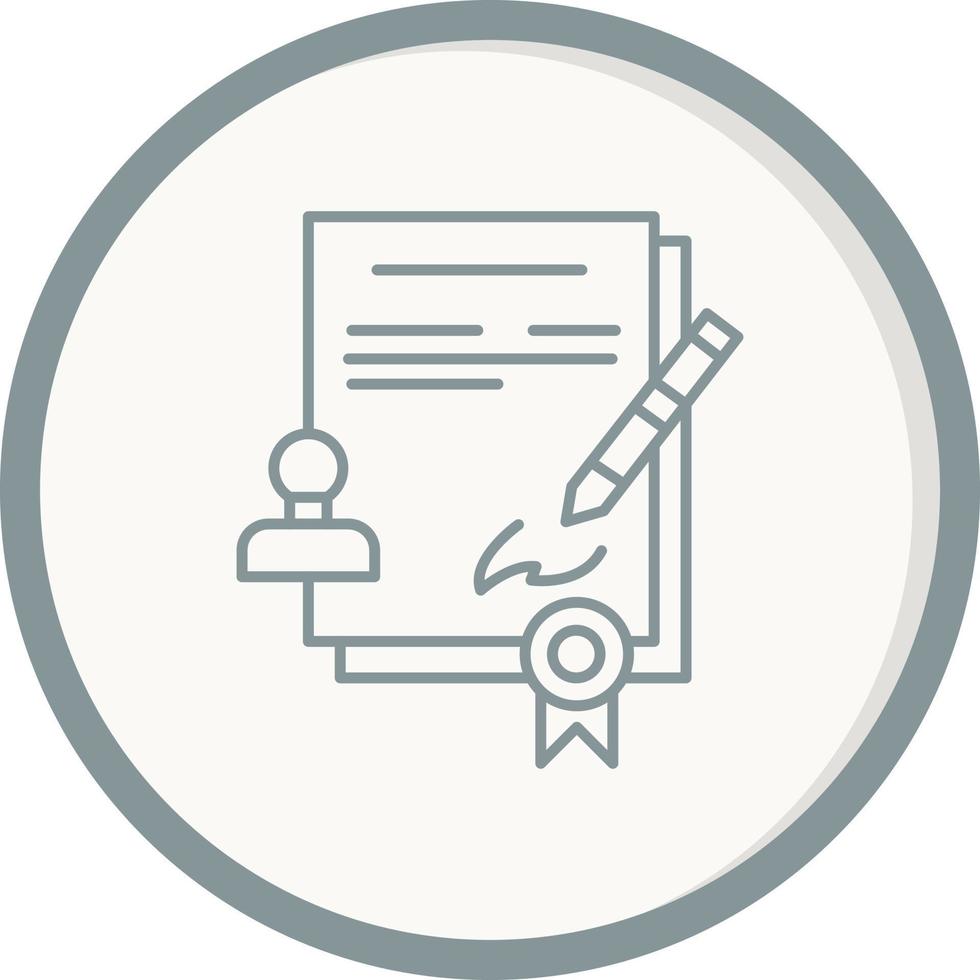 contract vector pictogram