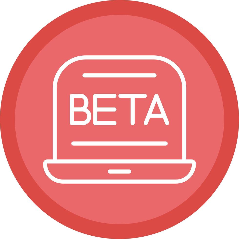 bèta vector icoon ontwerp