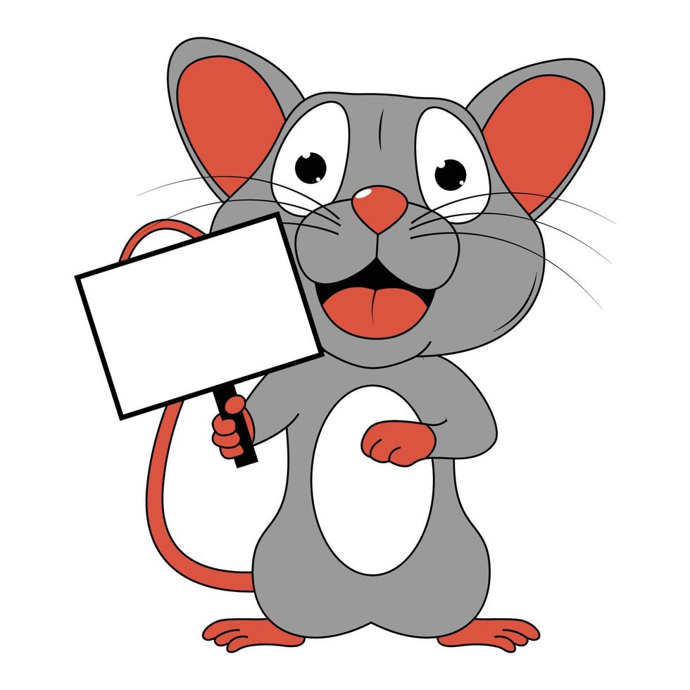 schattige muis dieren cartoon vector