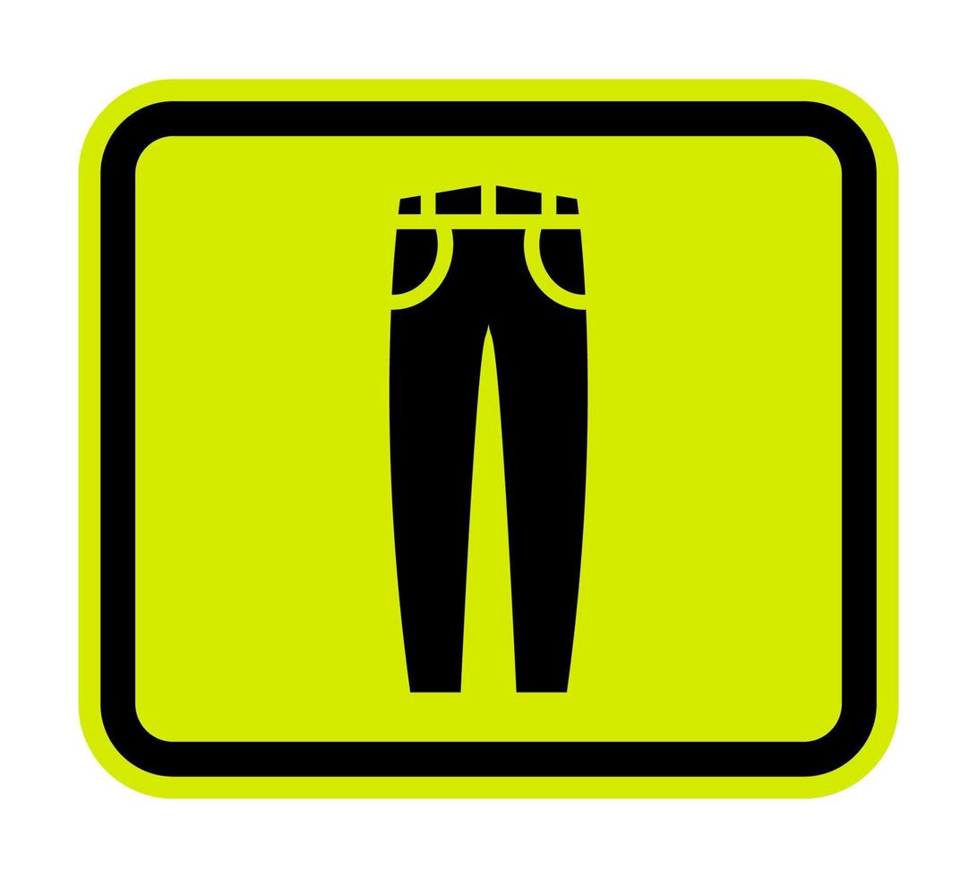 jeans vector pictogram geïsoleerd op een witte achtergrond