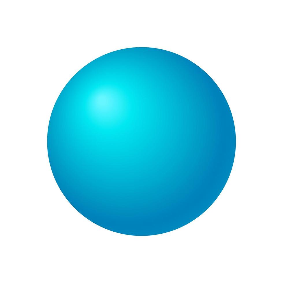 3d blauw cirkel bal, vector illustratie. eps10