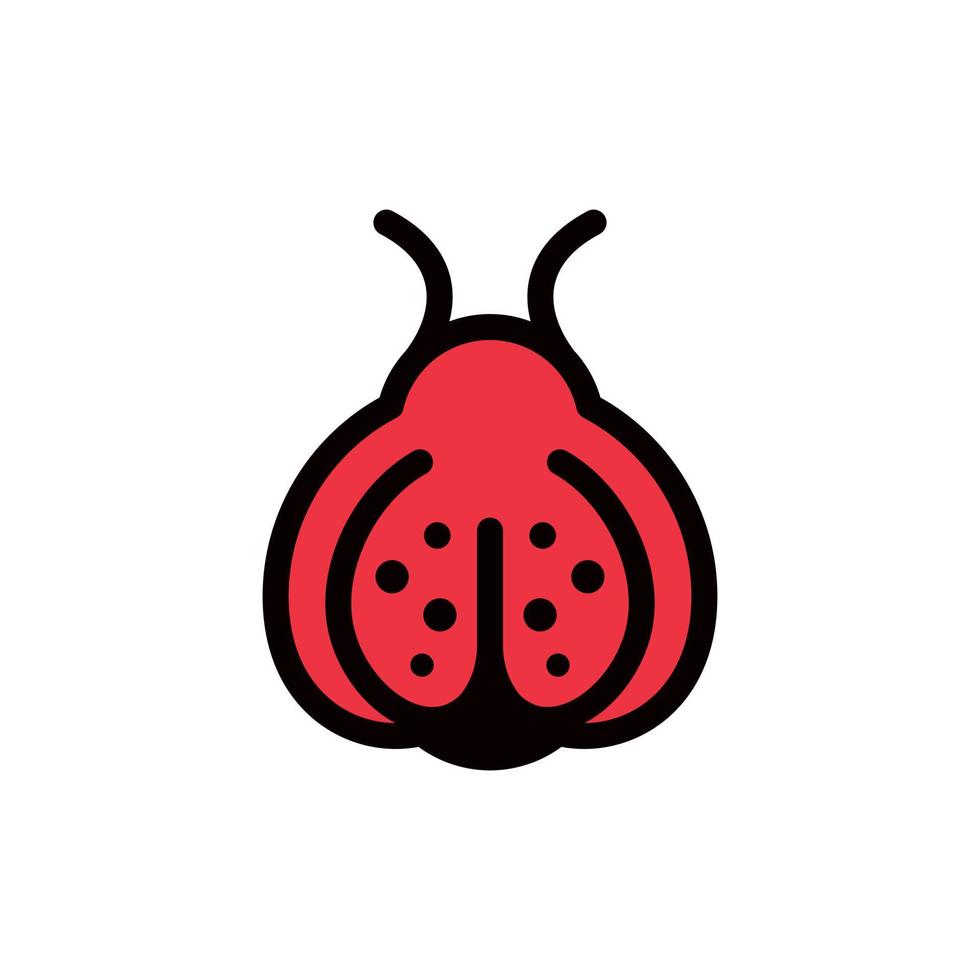 lieveheersbeestje insect schoonheid creatief logo vector