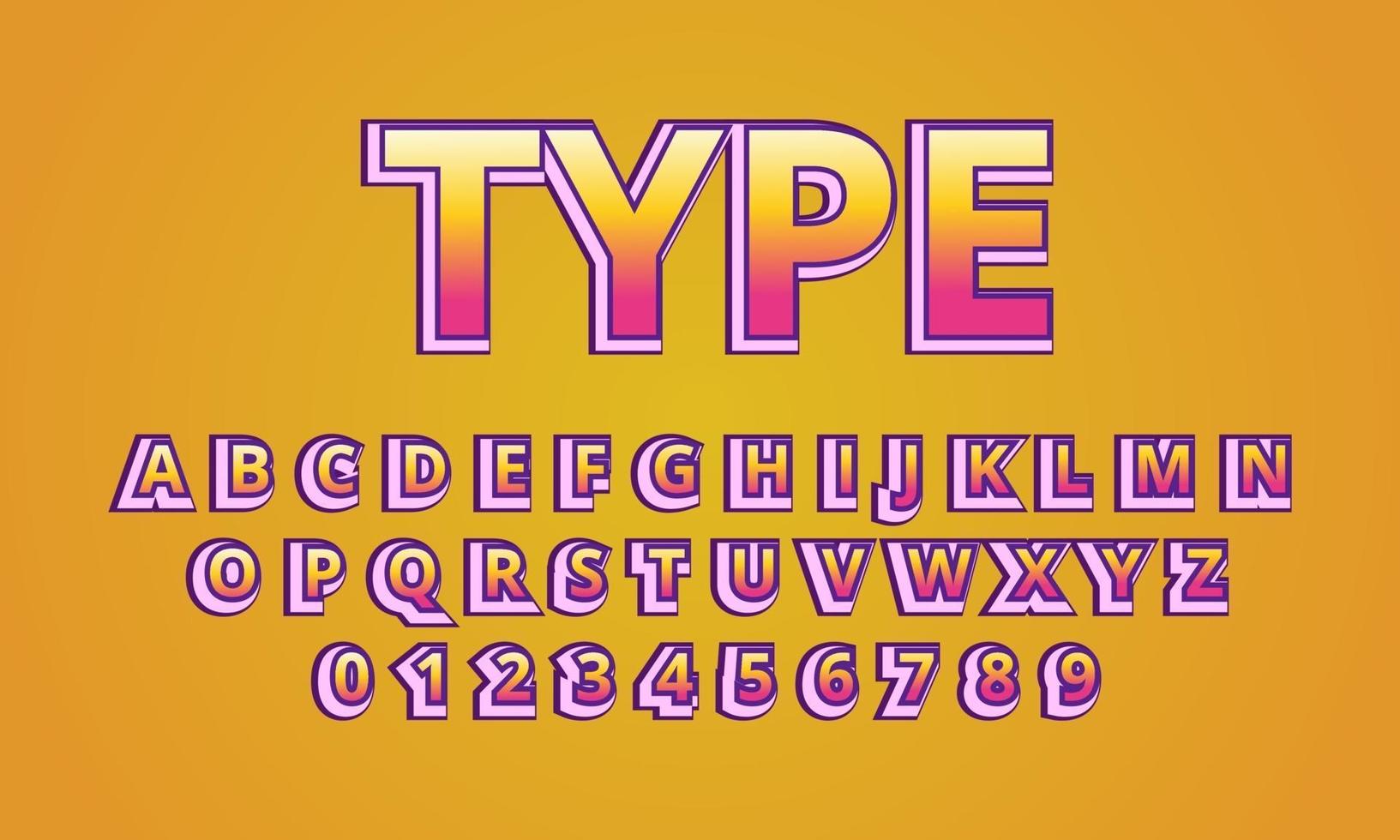 teksttype lettertype alfabet vector