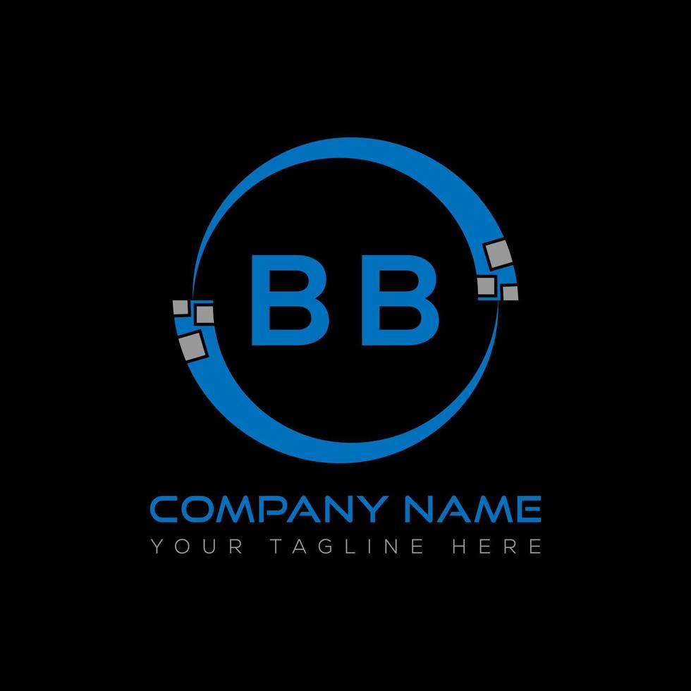 bb brief logo creatief ontwerp. bb uniek ontwerp. vector