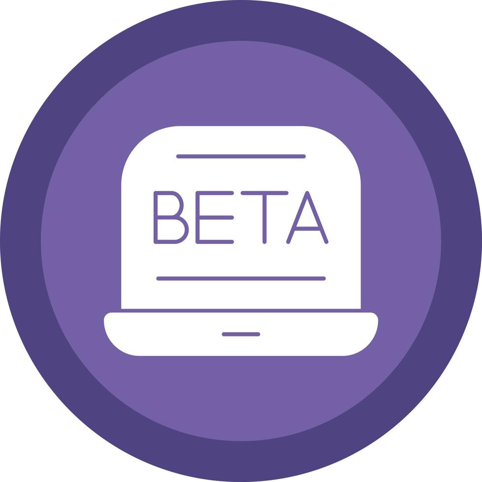 bèta vector icoon ontwerp