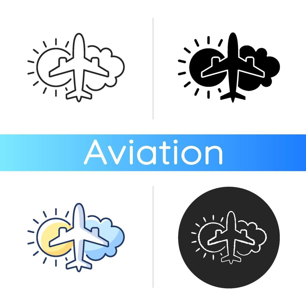 luchtvaart meteorologie pictogram vector