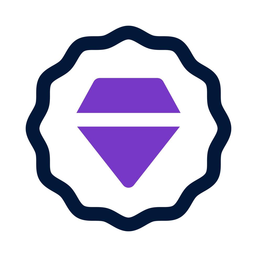diamant insigne icoon voor uw website, mobiel, presentatie, en logo ontwerp. vector
