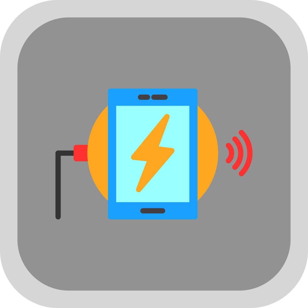 draadloze oplader vector icoon ontwerp