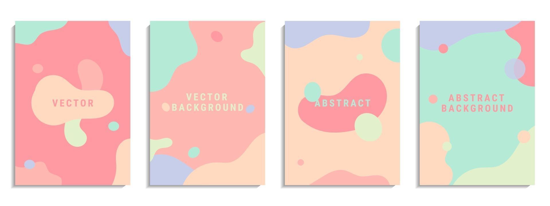 vector set van abstracte creatieve achtergrond