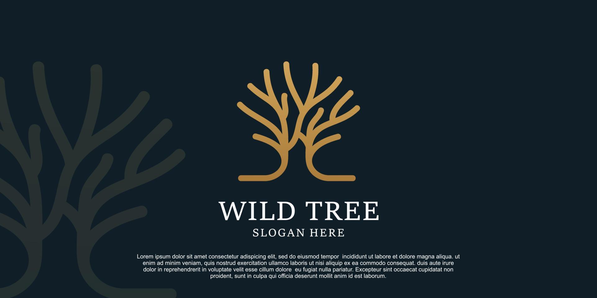 wild boom logo ontwerp met gemakkelijk concept premie vector
