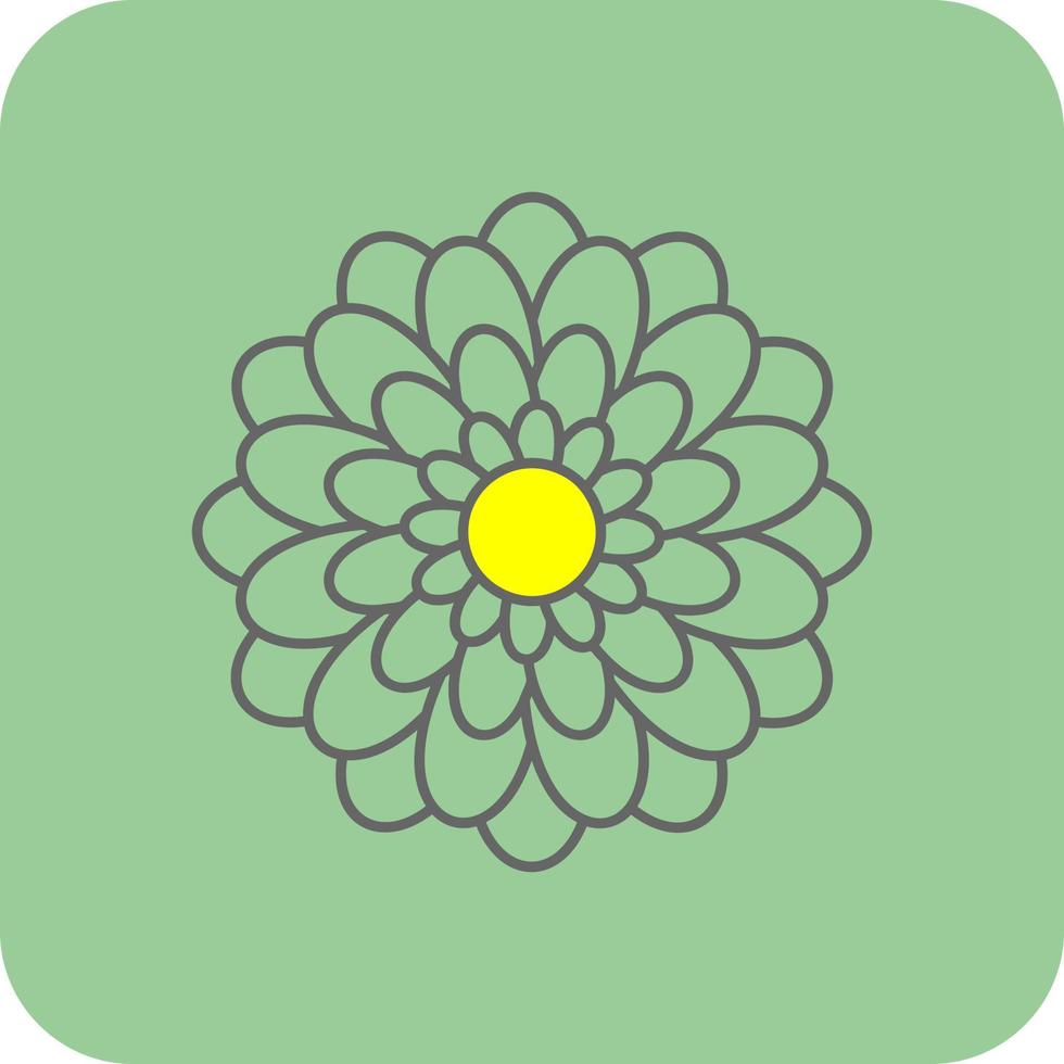 chrysant vector icoon ontwerp