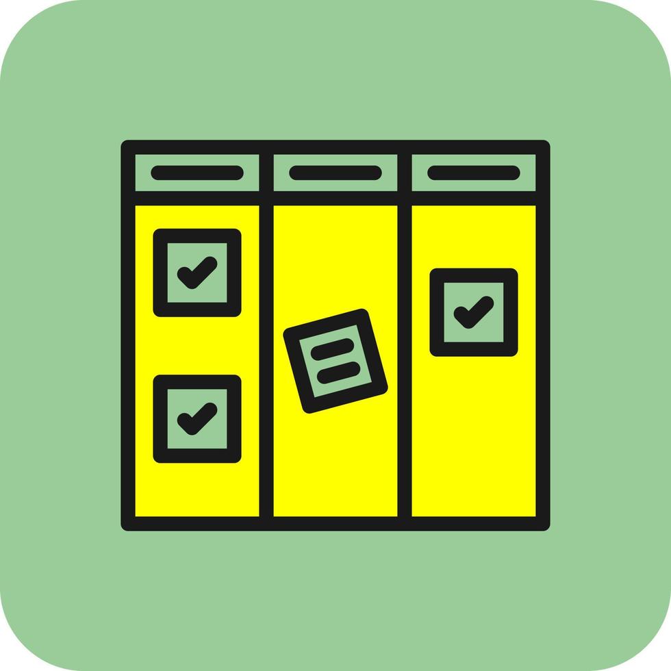 kanban vector icoon ontwerp