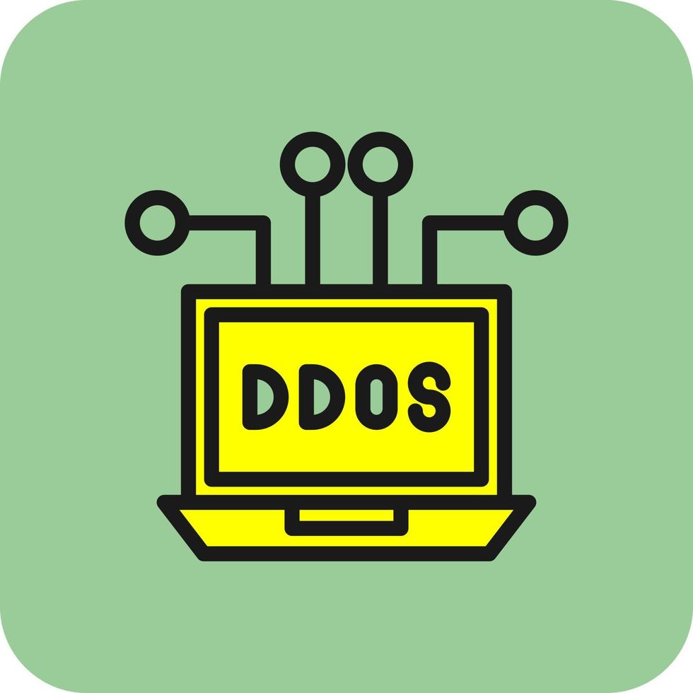 ddos vector icoon ontwerp