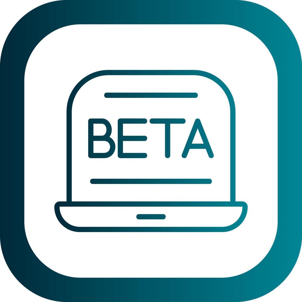 bèta vector icoon ontwerp