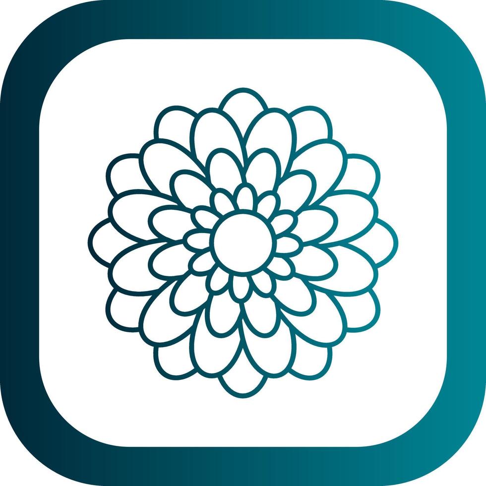 chrysant vector icoon ontwerp