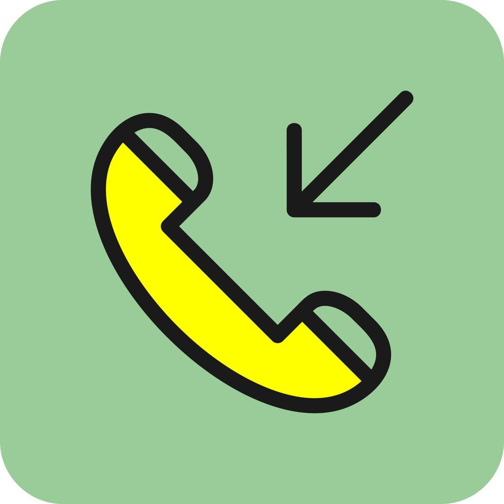 inkomend telefoontje vector icoon ontwerp