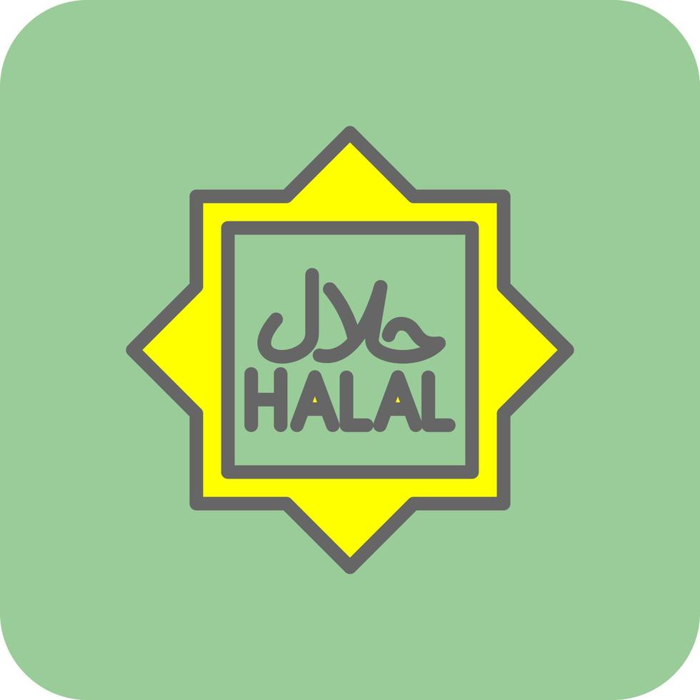 halal vector icoon ontwerp