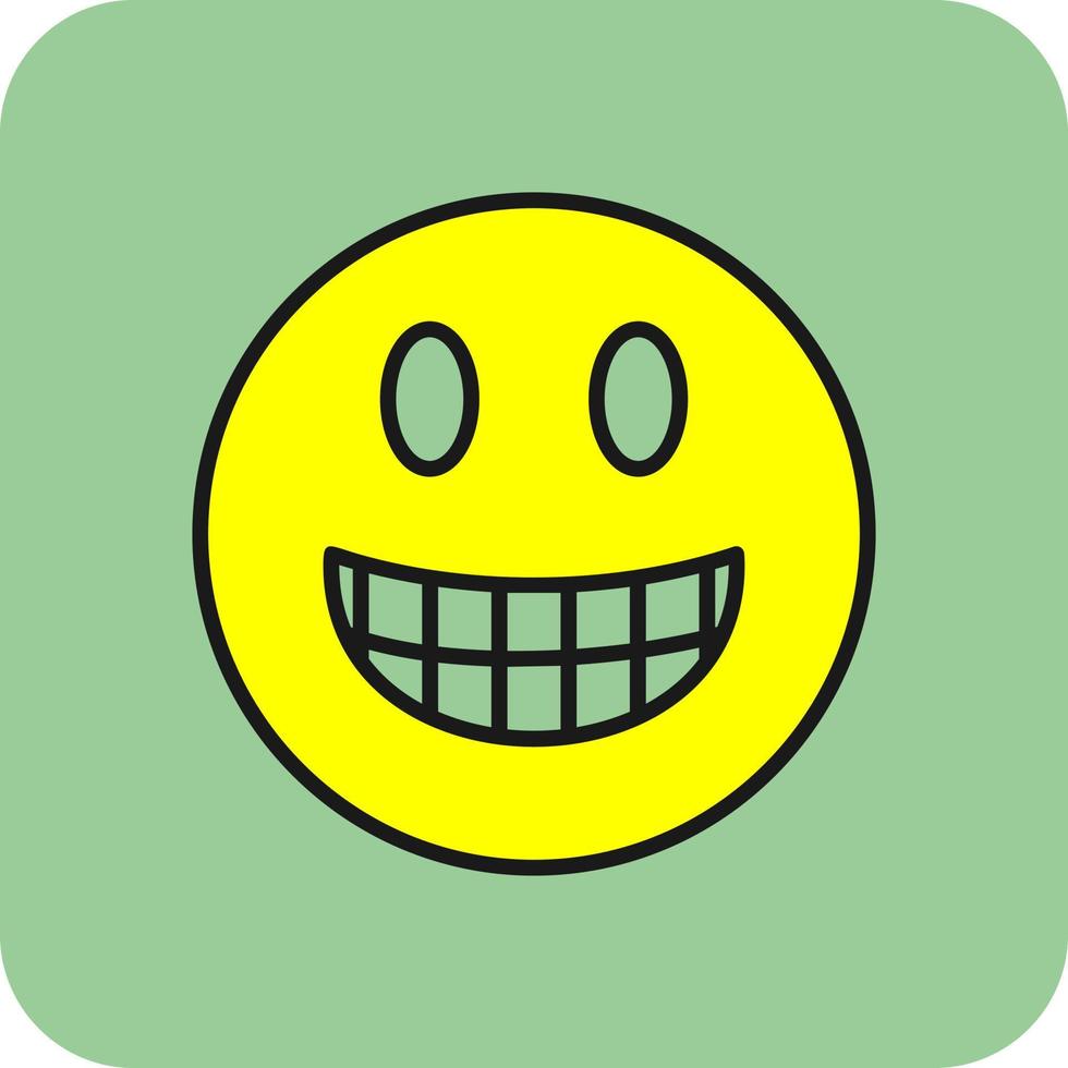 grijnzend gezicht vector icoon ontwerp
