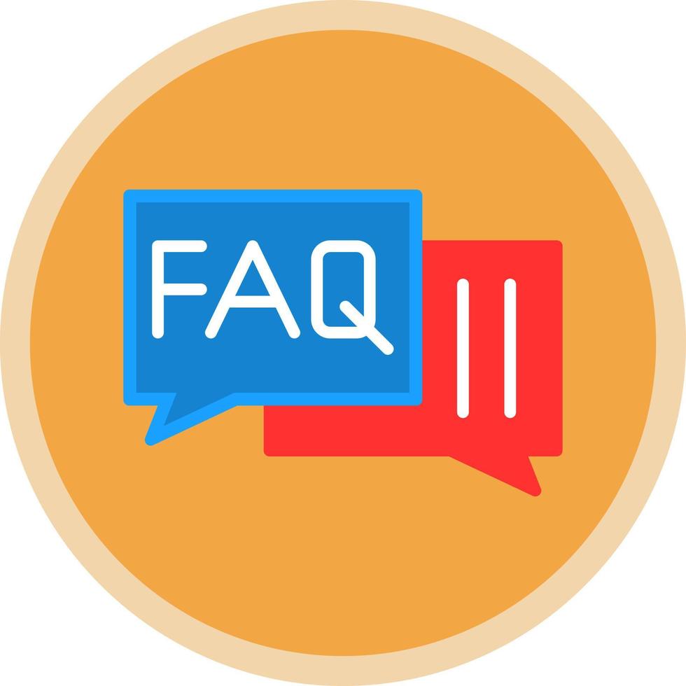 FAQ vector icoon ontwerp