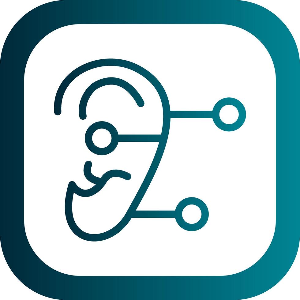oor behandeling vector icoon ontwerp