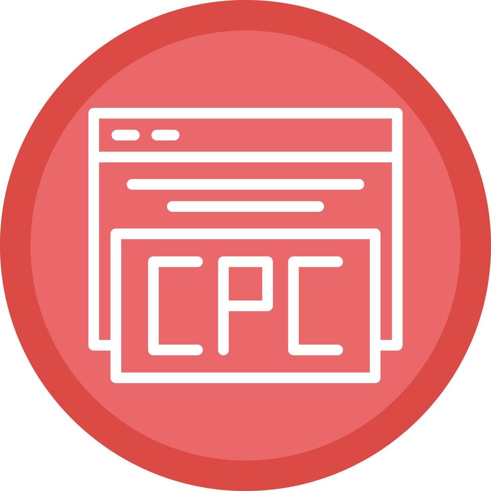 cpc vector icoon ontwerp
