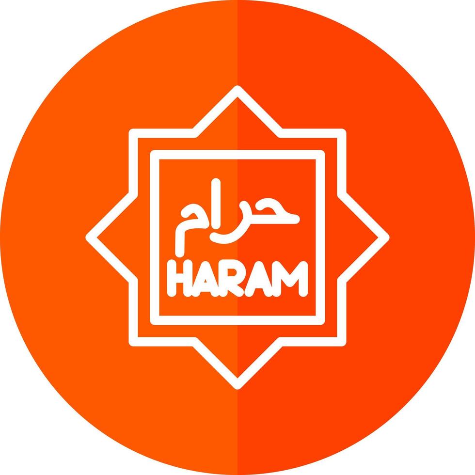 haram vector icoon ontwerp