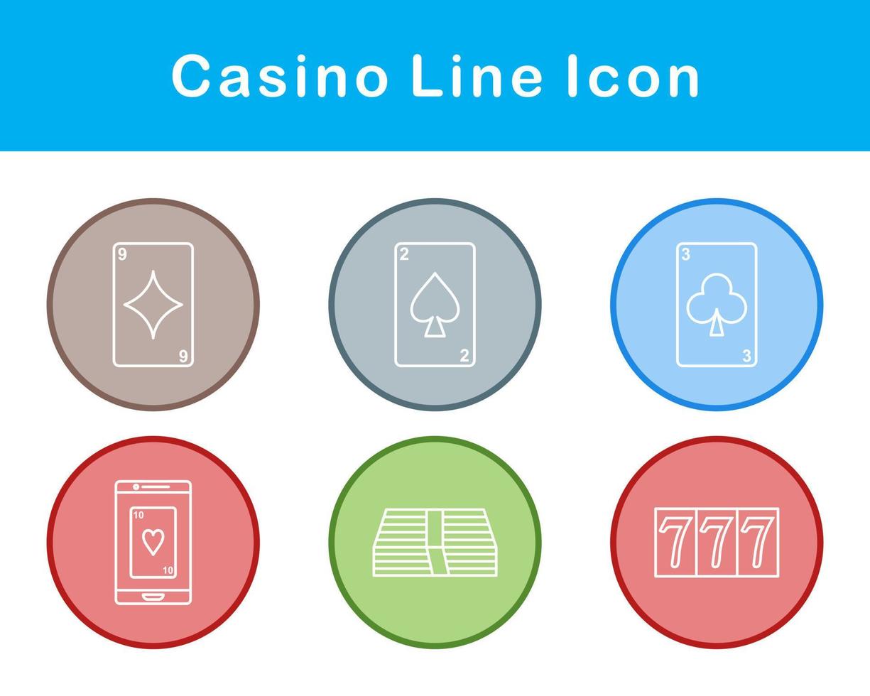 casino vector icoon reeks