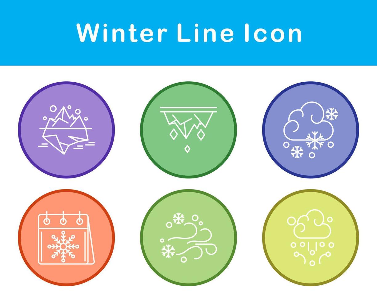 winter vector icoon reeks