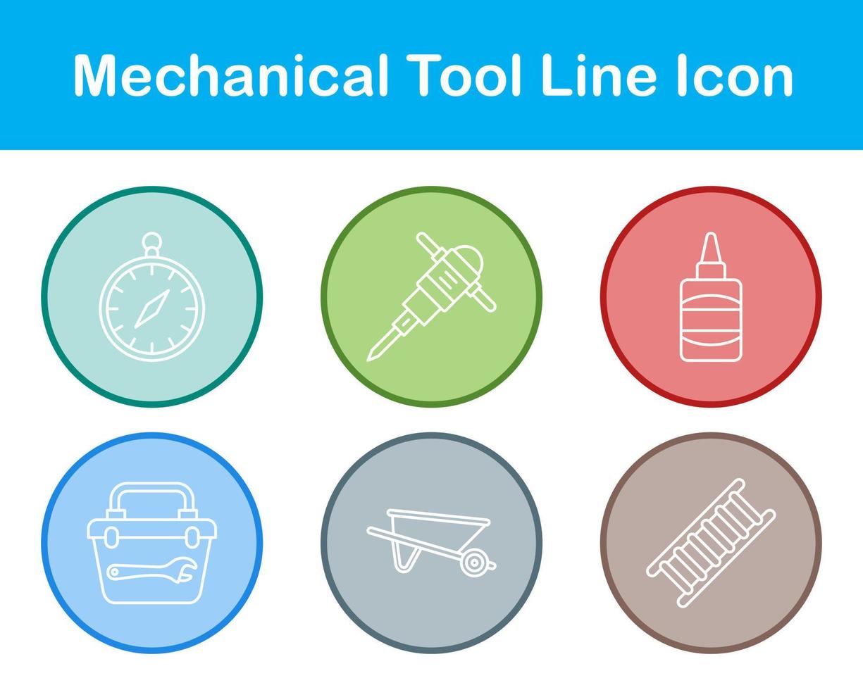 mechanisch gereedschap vector icoon reeks