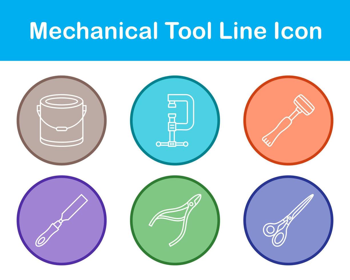 mechanisch gereedschap vector icoon reeks