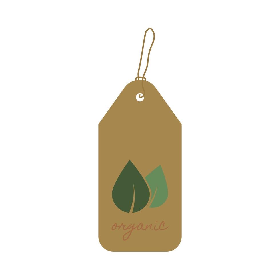 label label papier natuurlijke label geïsoleerd op witte achtergrond eco natuurlijk concept. vector