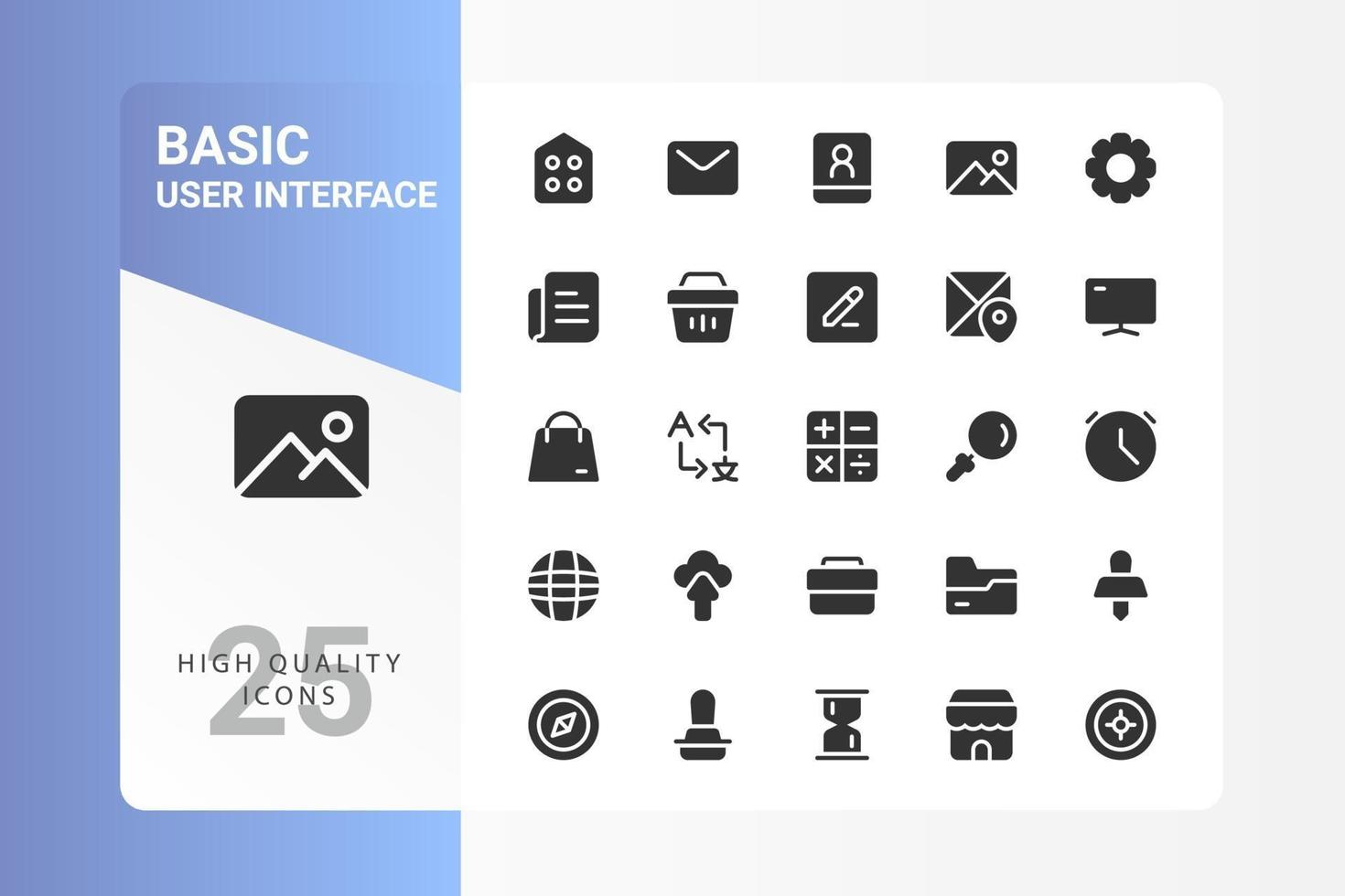 basis ui icon pack voor uw websiteontwerp, logo, app, ui. basis ui pictogram glyph-ontwerp. vectorafbeeldingen illustratie en bewerkbare beroerte. eps 10. vector