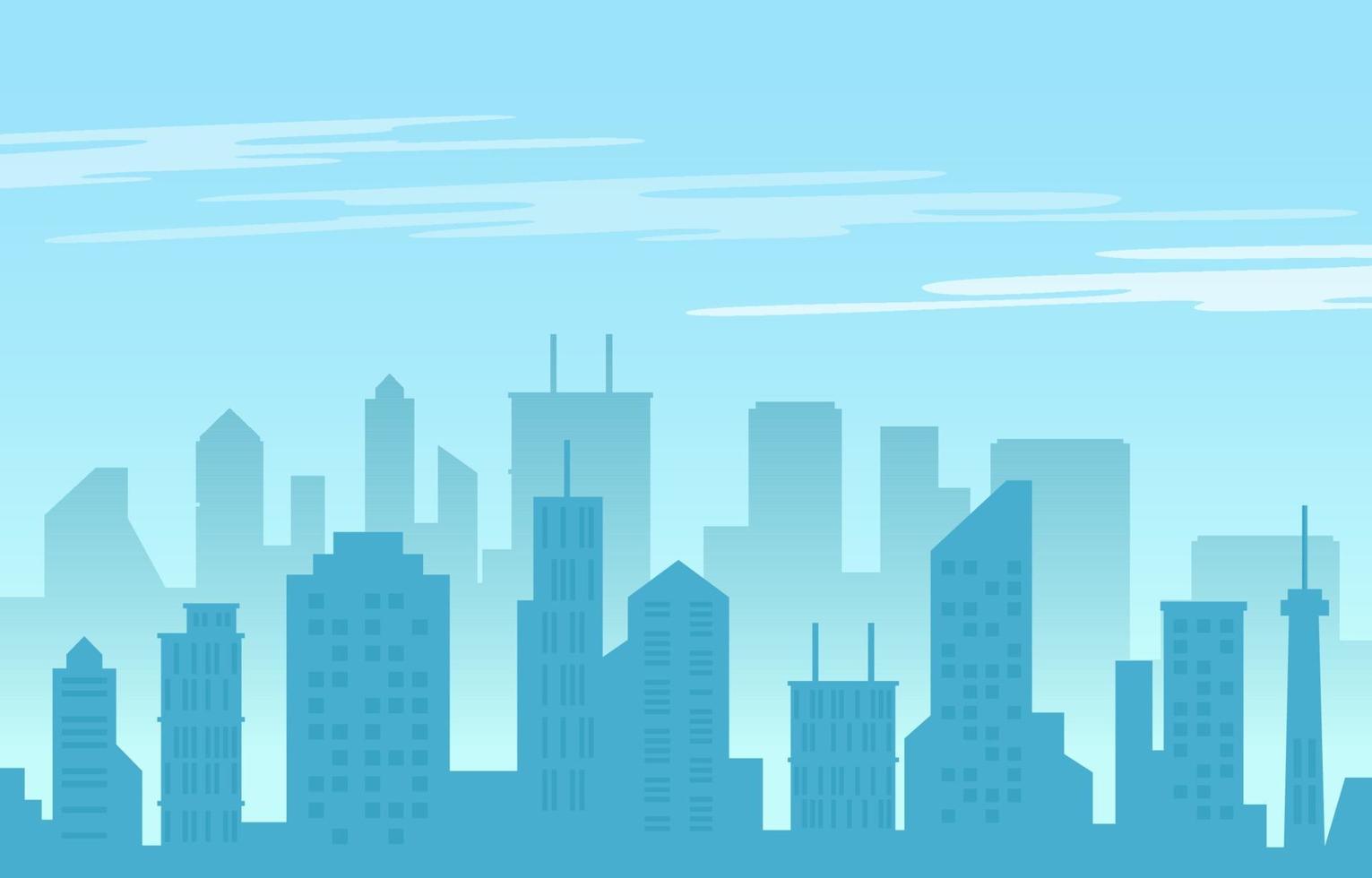 gestapelde stad gebouw stadsgezicht skyline zakelijke illustratie vector