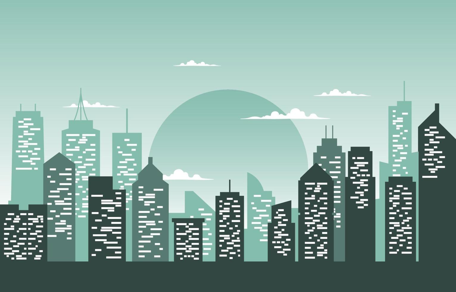 stad gebouw bouw stadsgezicht skyline zakelijke illustratie vector