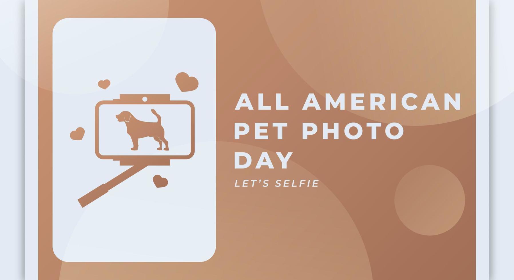 gelukkig allemaal Amerikaans huisdier foto dag viering vector ontwerp illustratie voor achtergrond, poster, banier, reclame, groet kaart