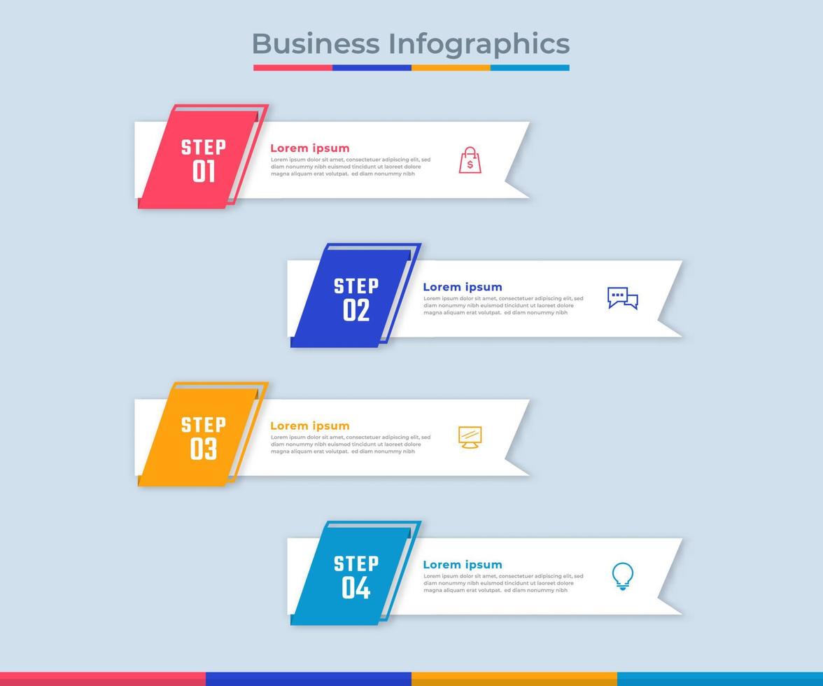 tijdlijn infographics bedrijf gegevens visualisatie werkwijze grafiek. abstract diagram diagram met stappen, opties vector