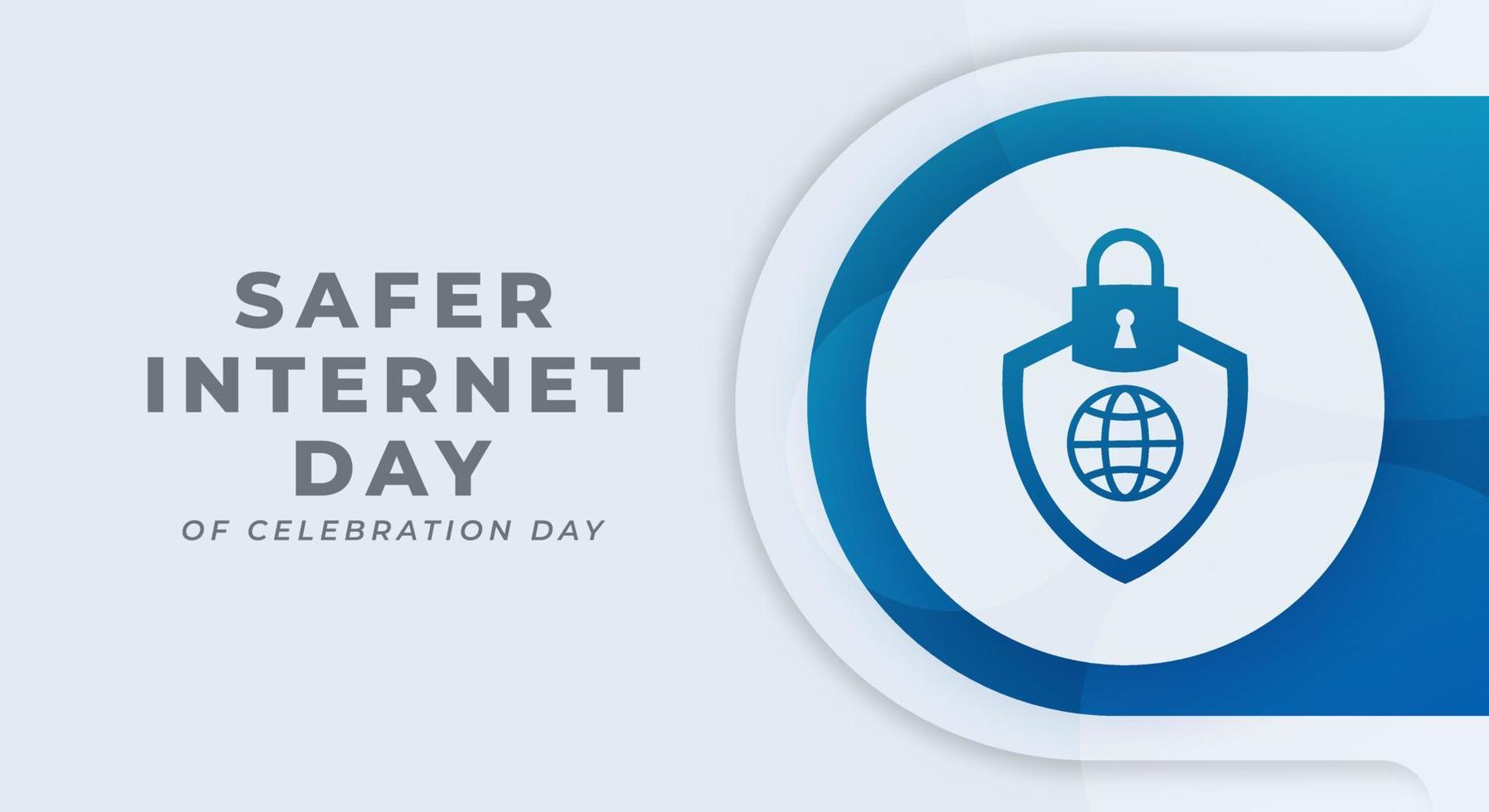 gelukkig veiliger internet dag viering vector ontwerp illustratie voor achtergrond, poster, banier, reclame, groet kaart