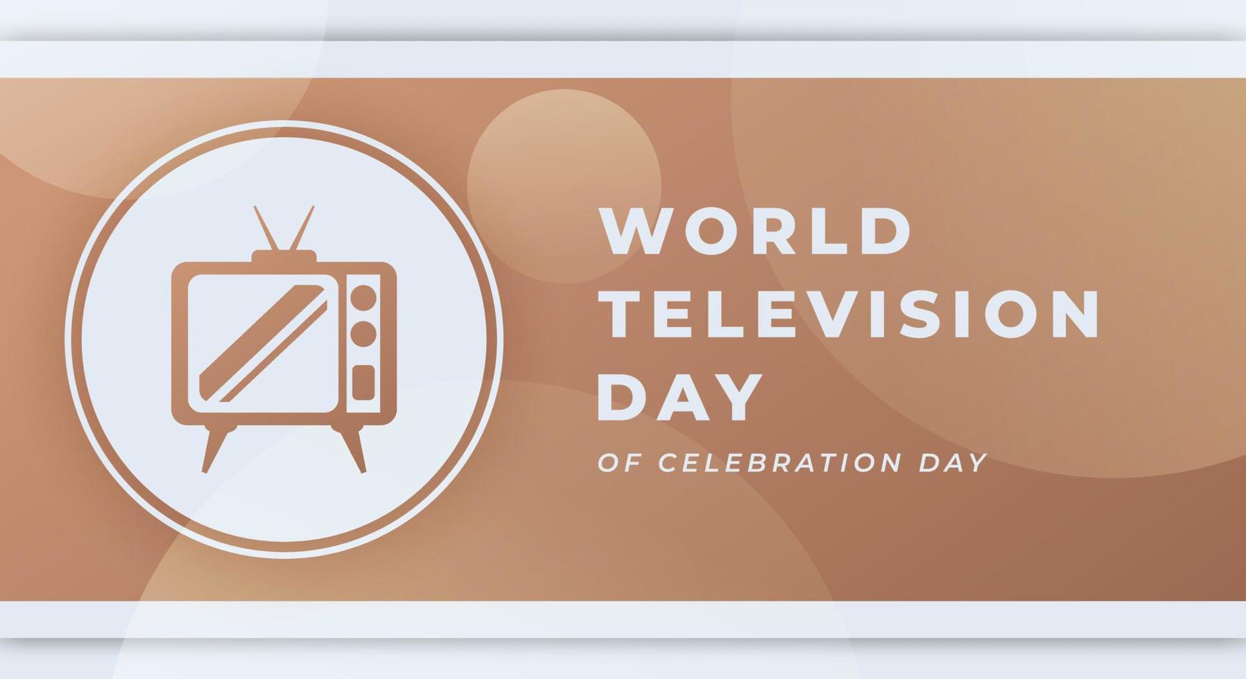 gelukkig wereld televisie dag viering vector ontwerp illustratie voor achtergrond, poster, banier, reclame, groet kaart