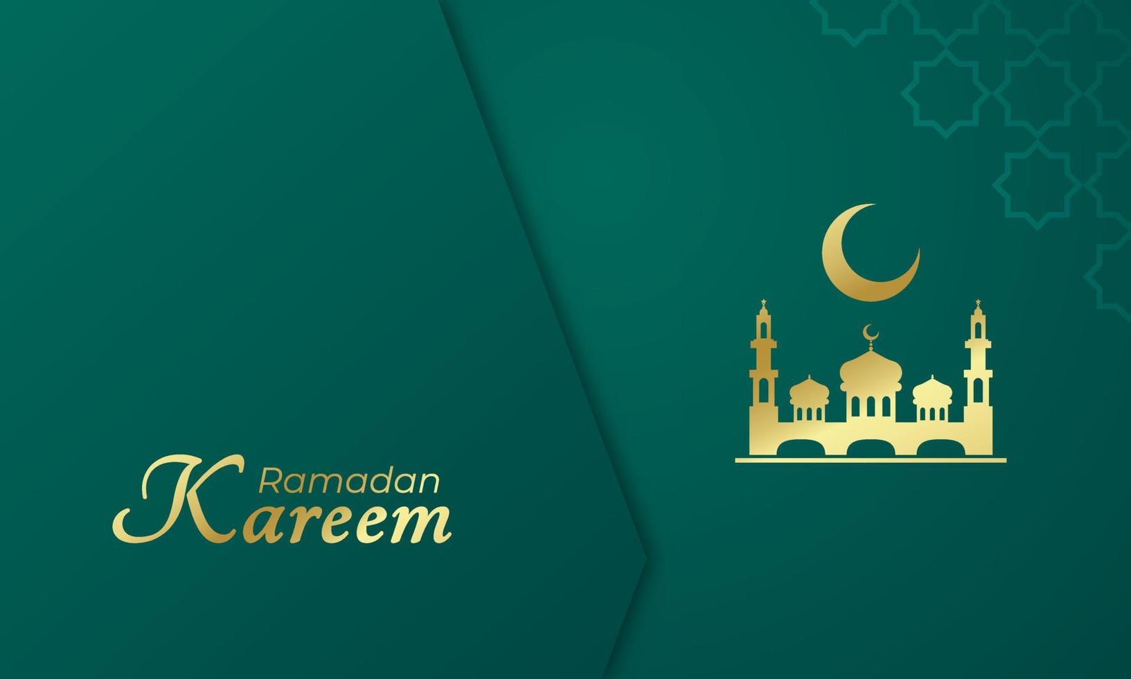 Ramadan kareem Islamitisch groet kaart banier voor vieren moslim heilig maand vector illustratie