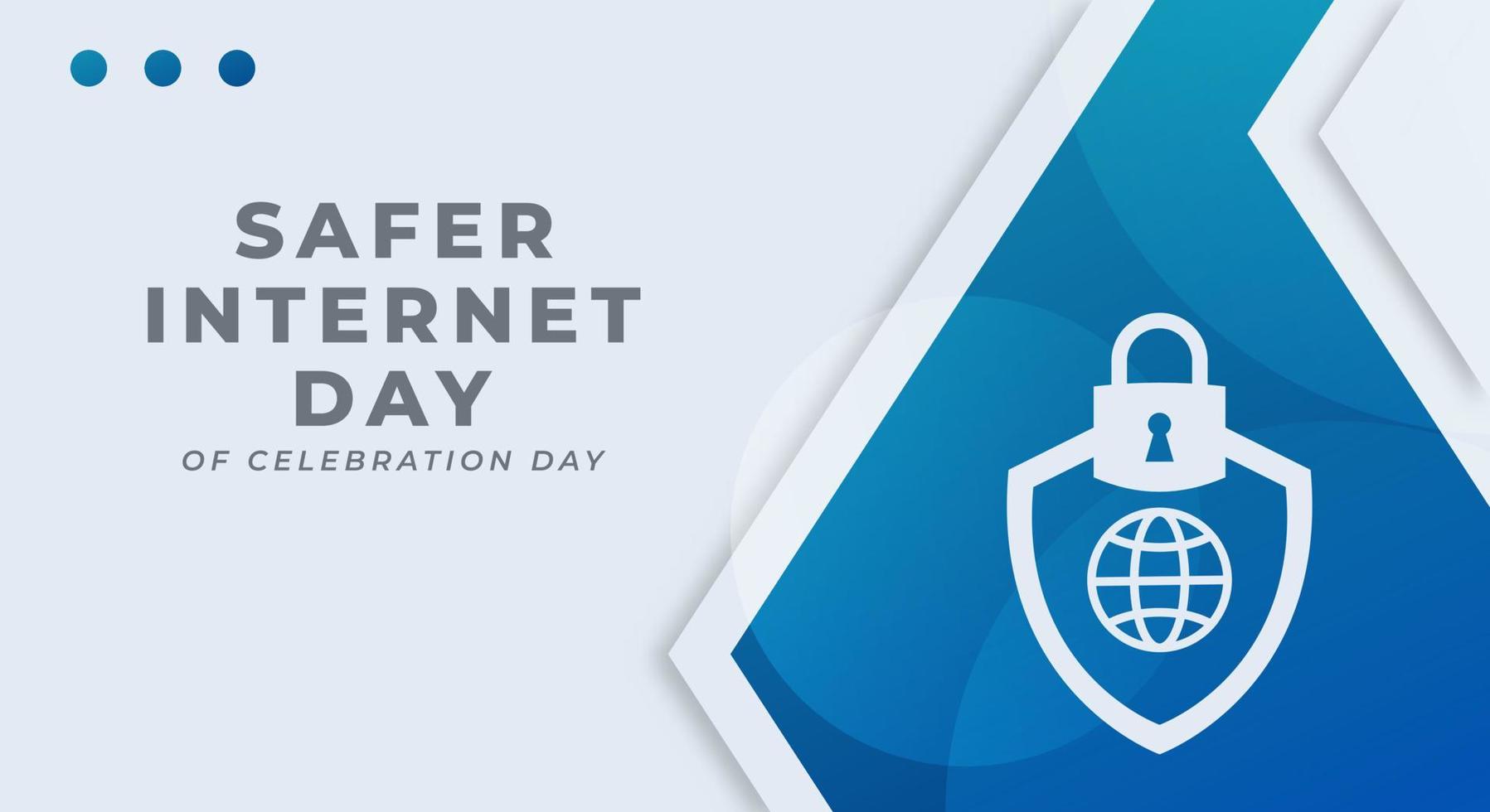 gelukkig veiliger internet dag viering vector ontwerp illustratie voor achtergrond, poster, banier, reclame, groet kaart